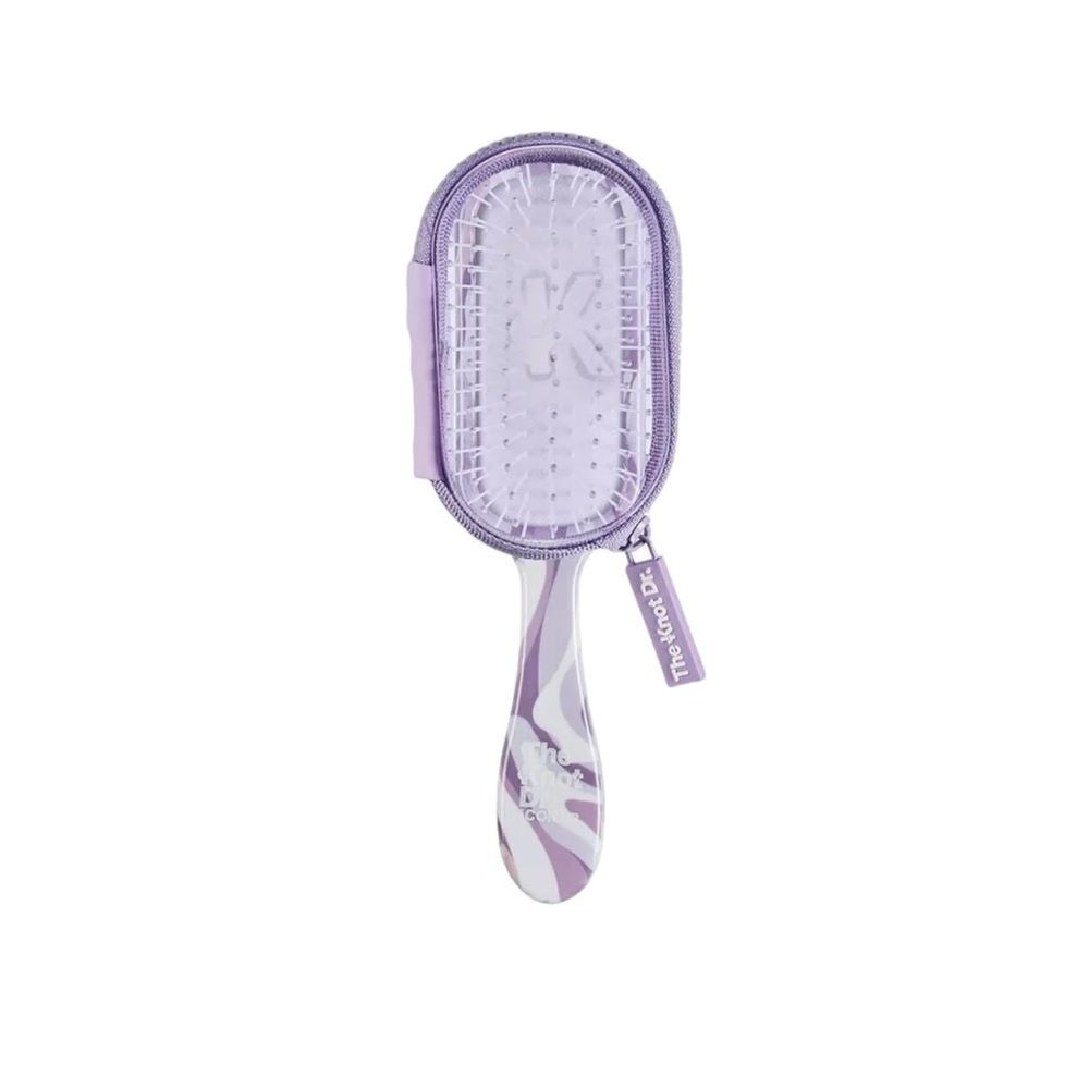 The Knot Dr. for Conair Mini Hair Brush, with Clear Storage NEW